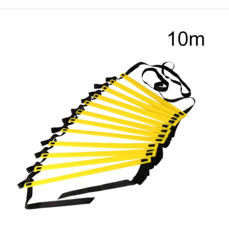 Escaleras de agilidad, correas de nailon para entrenamiento de velocidad y flexibilidad deportiva, equipo de escalera energética para entrenamiento de fútbol y agilidad: Azul