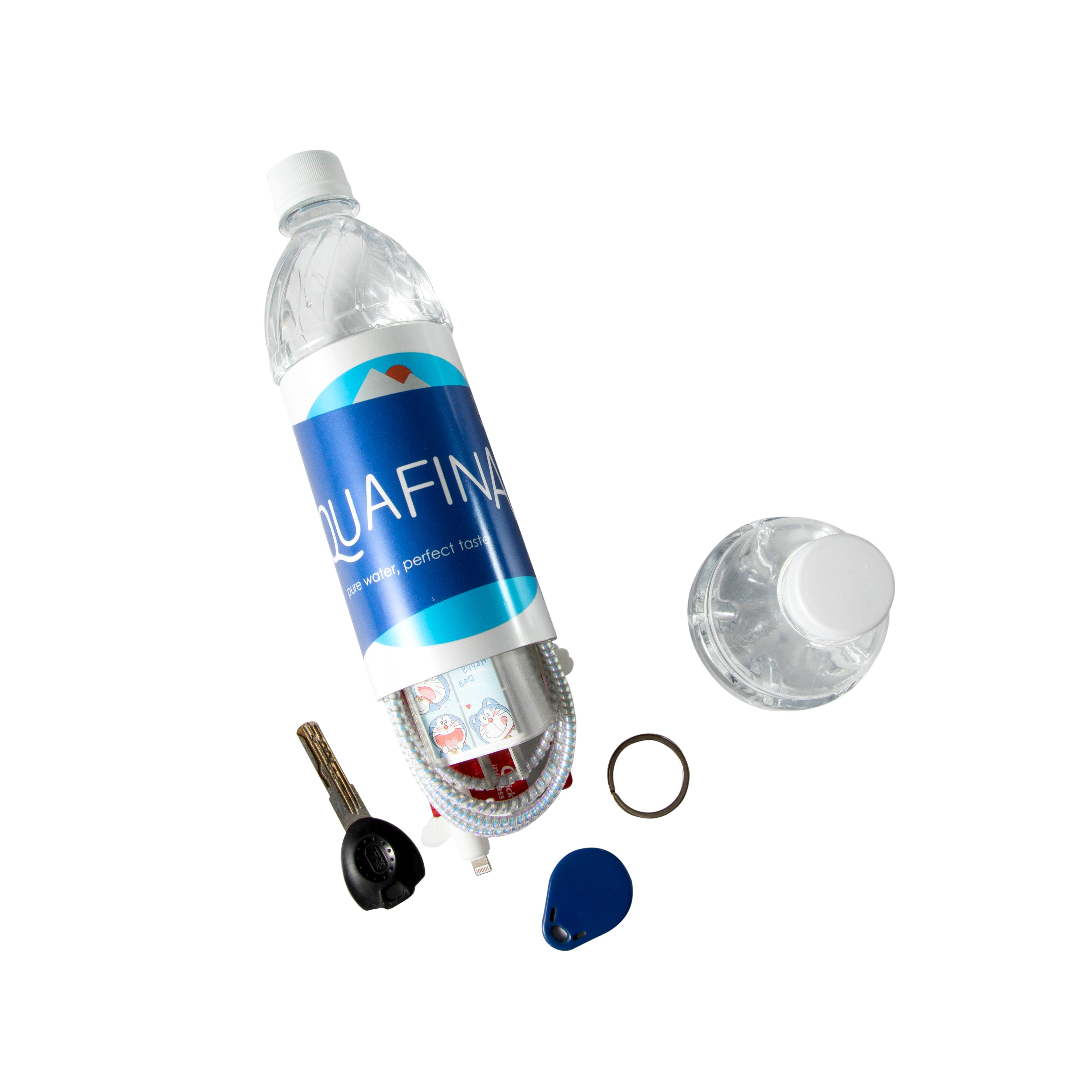 Aquafina Water Bottle Diversion Safe Can Stash Bottle Hidden Security Container with a food grade smell proof bag