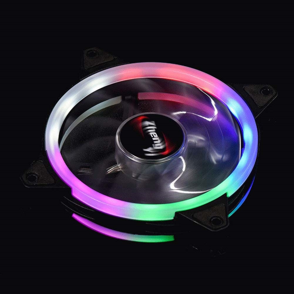 Led kabinet blæser 120mm blæsere lydløst ærmeleje 3 ben /4 ben desktop pc blæser computer køler køler cpu kølere radiatorer til pc