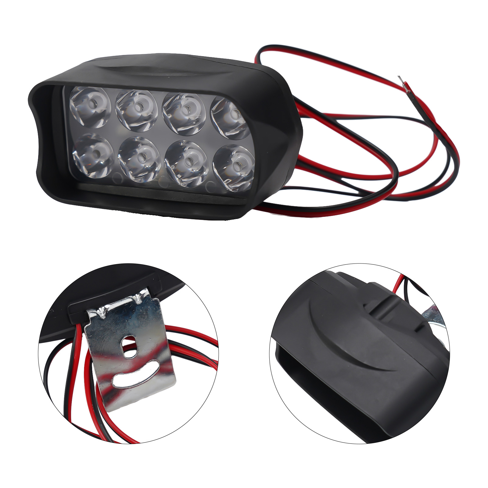 Faro LED para bicicleta eléctrica de 12V-80V, triciclo superbrillante para motocicleta, lámpara Led 8/12/16, piezas de luz delantera de conducción de seguridad para bicicleta eléctrica