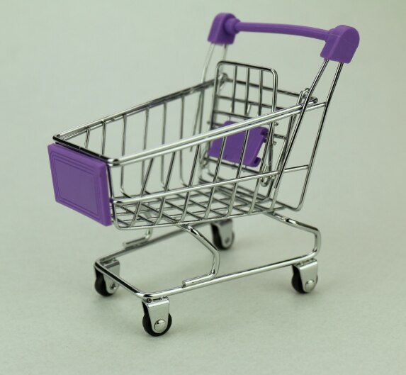 11 Cm Leuke Mini Winkelwagen Speelgoed Voor Kids Pretend Peuter: Purple