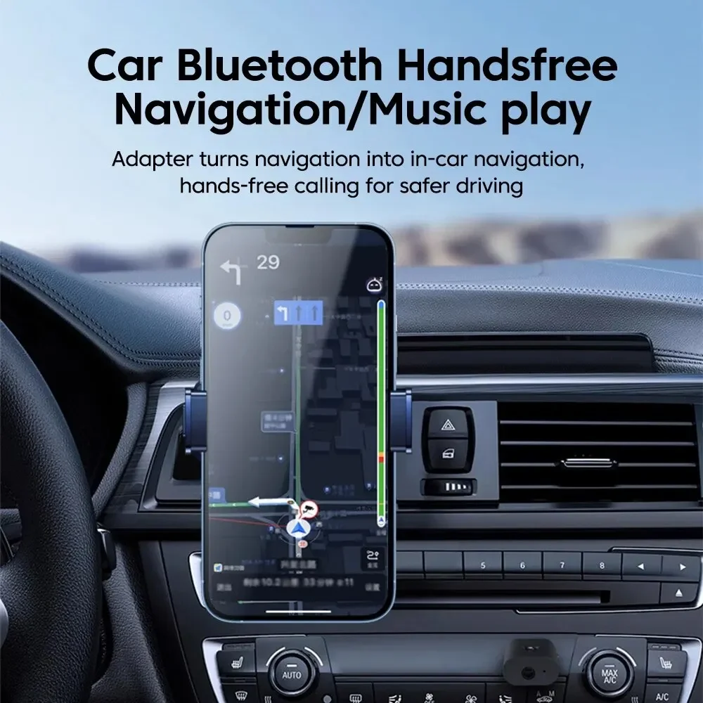 Upgrade Bluetooth 5.3 Receiver Dual USB/AUX Adapter Plug And Play Car Music Bluetooth Music Transmitter for PC TV Car Home