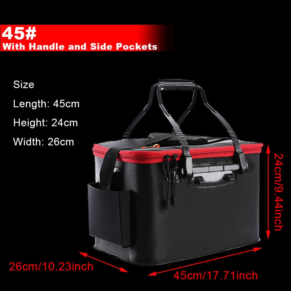Waterproof Fishing Bag Large Capacity Multifunctional Lure Fishing Tackle Pack Outdoor Live Fishing Bag Fish Box Supplies: 45