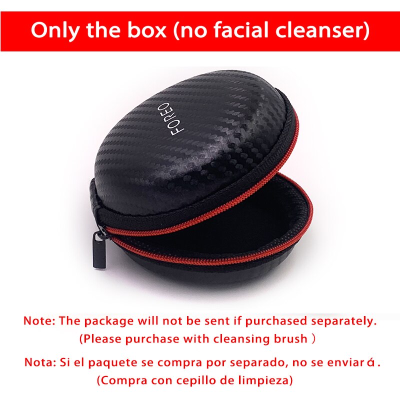 Foreo Mini 2 Limpieza Gesichts FOREO Elektrische Gesicht Reinigung Pinsel Mit Tragbaren Kasten,USB-Ladung, ccept: 1 Stck Schwarz Kasten
