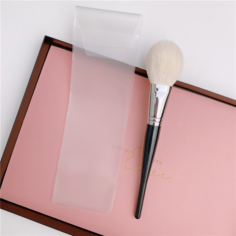 European Vintage Makeup Brushes Natural Ebony Handle Goat Hair Powder Foundation Blush Brush Beauty Cosmetic Tools