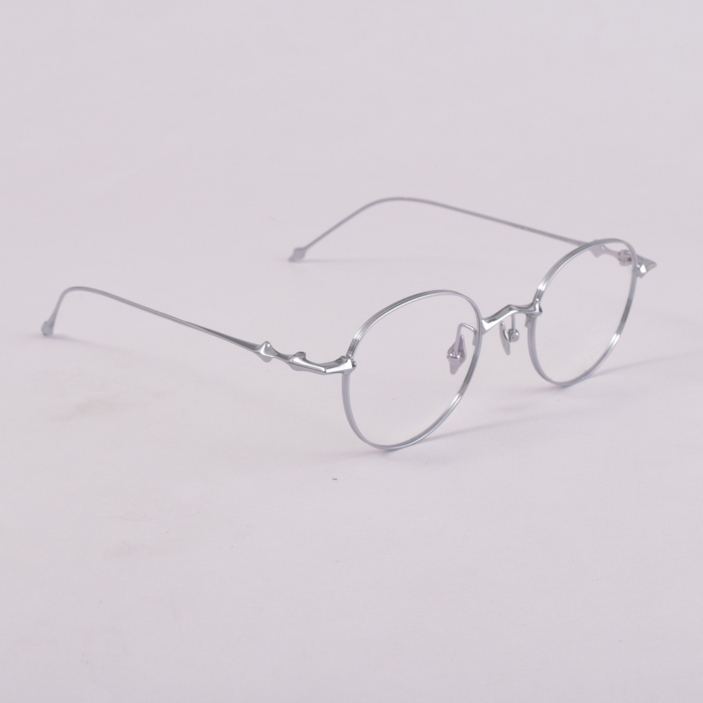 Lunettes ultra légères en titane ICC douces, monture pour femmes et hommes, lunettes optiques EP: Argent