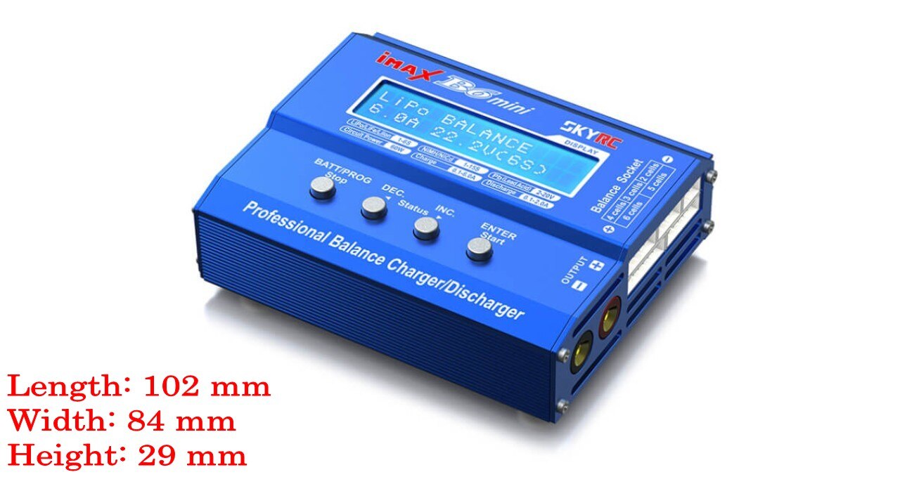 Original SKYRC IMAX B6 Mini 60W Balance Charger Discharger with Power Supply for LiPo Li-ion LiFe Nimh Nicd Battery