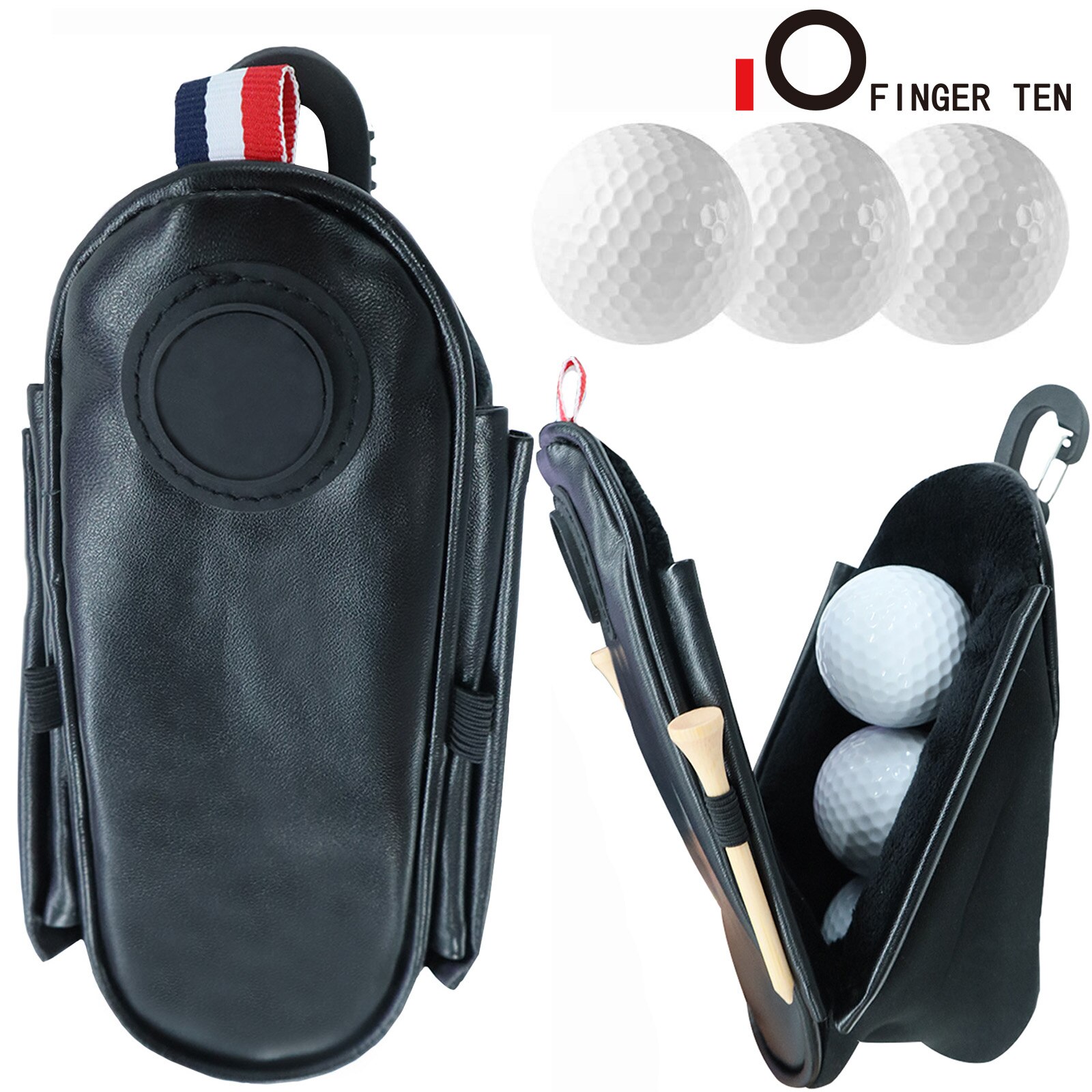 Mini Draagbare Golfbal Bag Riem Leer Taille Pouch Storage Container Houder Pouch Tassen Clip Golfer