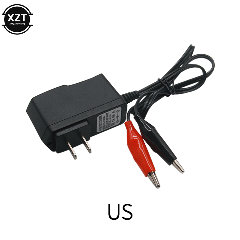 Cargador de batería automático Universal, 6V, 1A, para cochecito de bebé, coche de juguete, motocicleta, baterías selladas de plomo y ácido, enchufe europeo y estadounidense