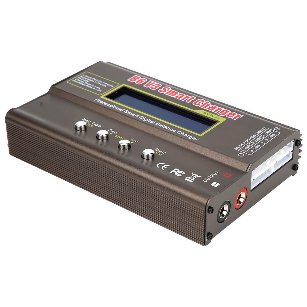 B6V3 80W Model Airplane Smart Digital Balance Battery Charger DC11.0-18.0 V Model Balance Charger