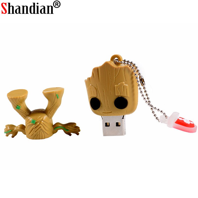 SHNADIAN del fumetto Bello Groot usb flash drive disk super heros memory stick Pen drive 4gb 8gb 16gb 32gb 64gb Creativo pendrive