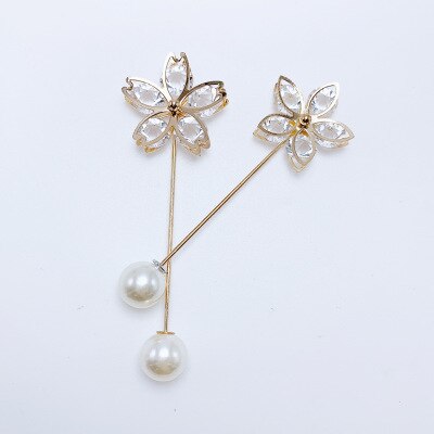 10 stuks kristallen strass broche jurk decoratie schattige gesp speld grote veiligheidsspeld kraag vrouwen sieraden voor kleding ornament: H