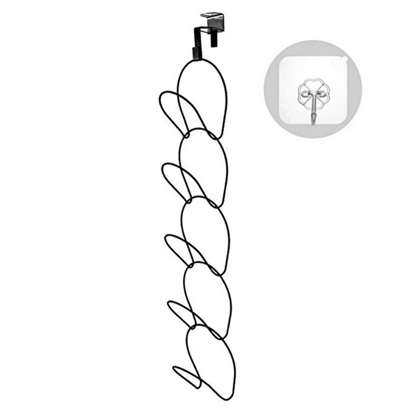 Cap rack 2 pack - holder opp  to 10 caps baseball cap holder ball caps display stativ veggfeste dør skap hengende lue arrangør h