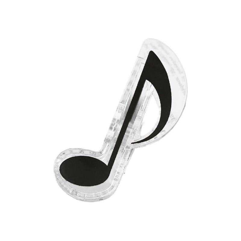3PCS Book Paper Sheet Clips Steel Spring Score Funny Mini Music Folder Clips Decorative Paper Musical Notation Clips: a