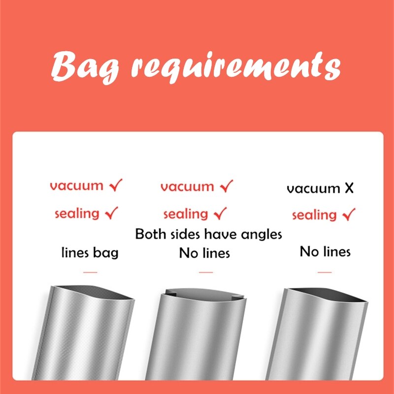 Vacuum Sealer Packaging Machine 220V/110V Electric Household Food Vacuum Sealer Film Sealer Vacuum Packer Including 10Pcs Bags