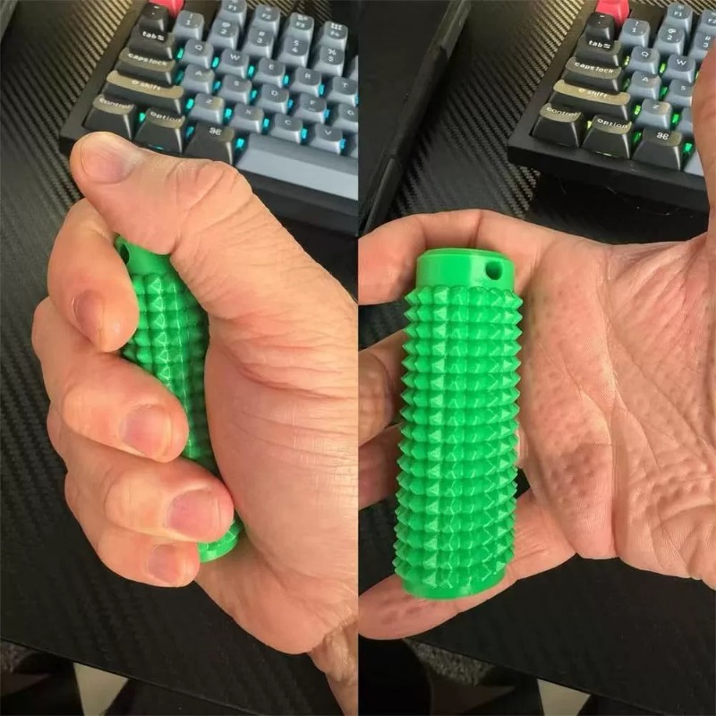 "Sleutelhanger | BPA-vrije tactiele angstverlichting voor volwassenen, draagbare sensorische sleutelhanger met 360° ° Rotatie (nieuwigheidscadeau voor vrienden)"