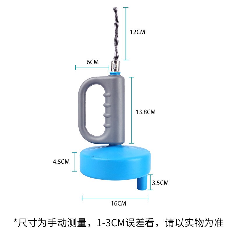 Toilet Dredger Sewer Blocking Tool Hand-Cranked Steel Wire Household Pipe