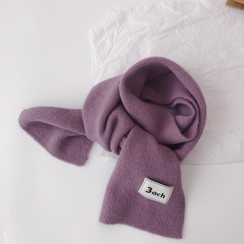 Autunno inverno bambini ragazzi ragazze sciarpa morbido caldo imitazione Cashmere fazzoletto da collo sciarpe per bambini 13 colori: Lavanda