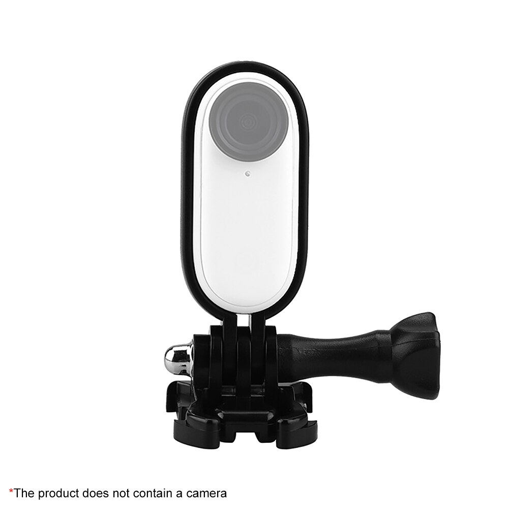 Robuster 1/4 -zoll-adapter-schutzrahmen aus abs, halterung, schwarzer stabilisator, verstellbarer winkel, tragbar, passend für insta 360 go 2