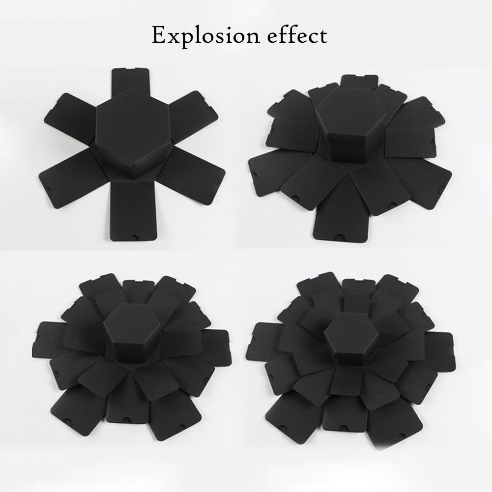 Hexagon 5-layer 6-sided Explosion Box Innovative Box DIY Photo Album Box