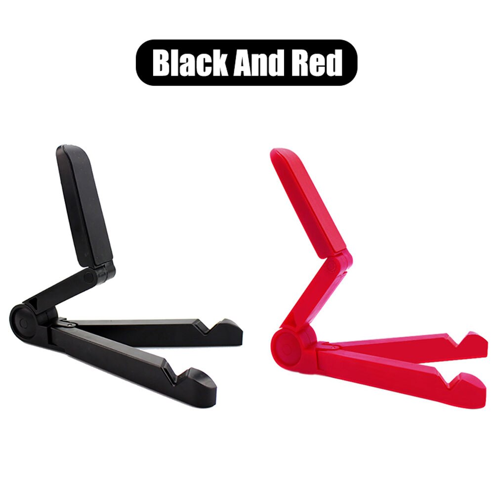 Soporte plegable para tableta y teléfono, accesorio para Ipad Pro 12,9 11 Air 4, Xiaomi, Samsung, Huawei: Black And Red