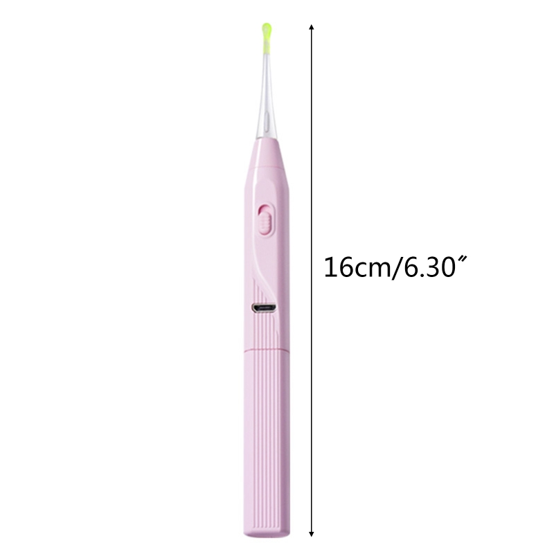 Electric Vacuum Earwax Remover with LED Light Ear Wax Removal Cleaner Safety Painless Ear Cleaning Tool Kit for Adults Kids