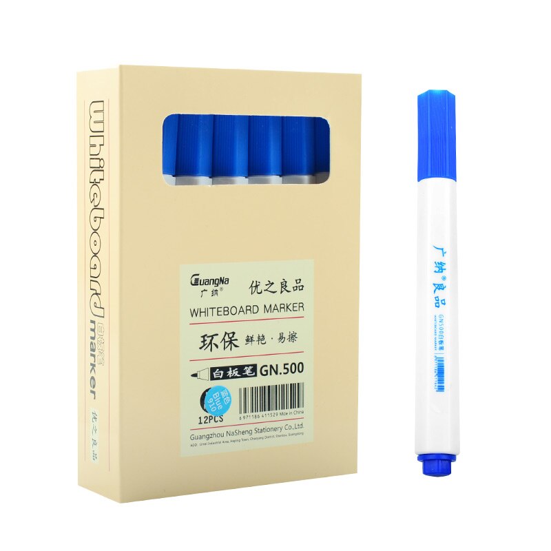 Guangna Whiteboard Markers Voor Tekening Pennen Magnetische Uitwisbare Whiteboard Marker Krijt School Kantoorbenodigdheden: Blauw