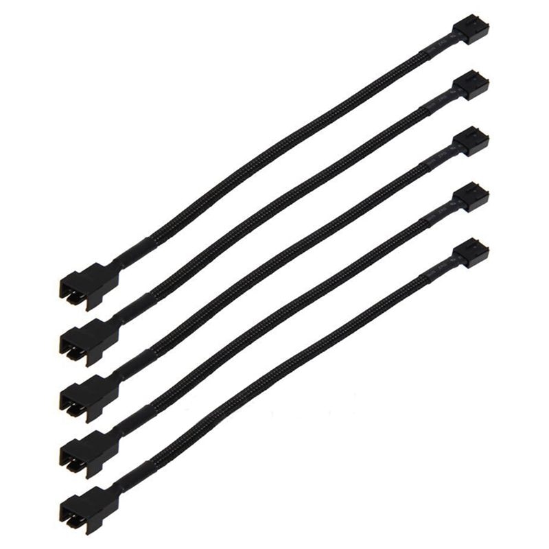 12 inch 5PCS 4 Pin PWM Connector Case Fan Extension Power Cable for Computer