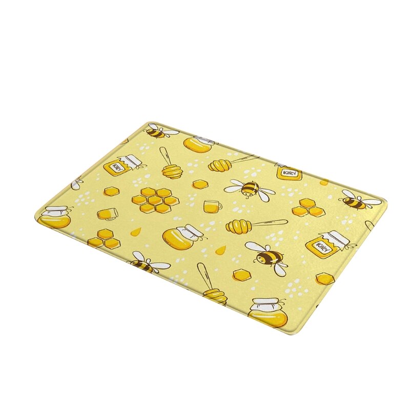 Bee Festival Huis Deur Mat Badkamer Badkamer Antislipmat Slaapkamer Woonkamer Tapijt Vloermat Badkamer Mat badmat: 24