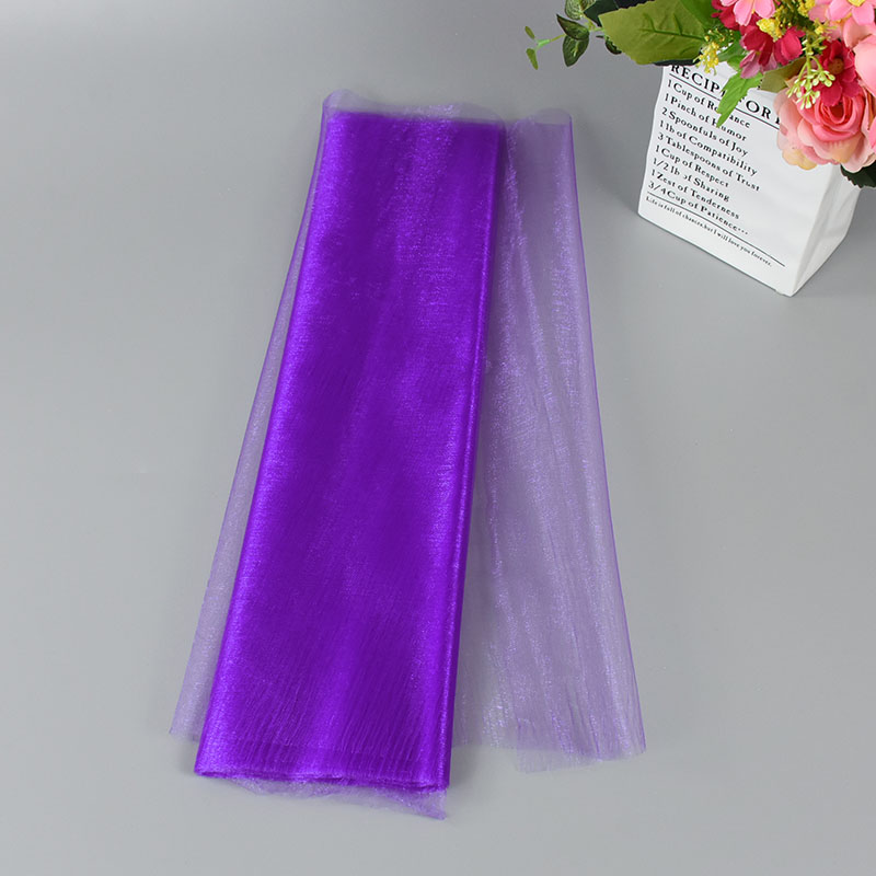 Rollo de tul para decoración de boda, tela transparente de Organza de cristal para fondo de de cumpleaños, fajas para silla de boda, hilo decorativo, 5/10m