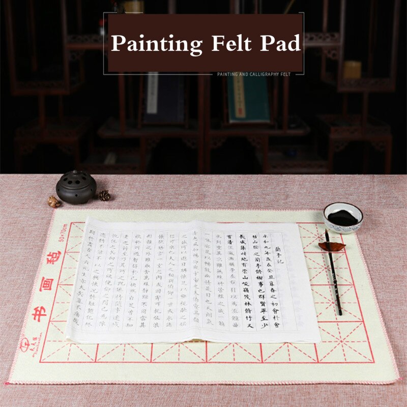 Schilderen Vilt Pads Wollen Peinture Feutre Chinese Borstel Schilderen Kalligrafie Pad Thicken Zachte Wol Tafel Mat Feutre Peinture