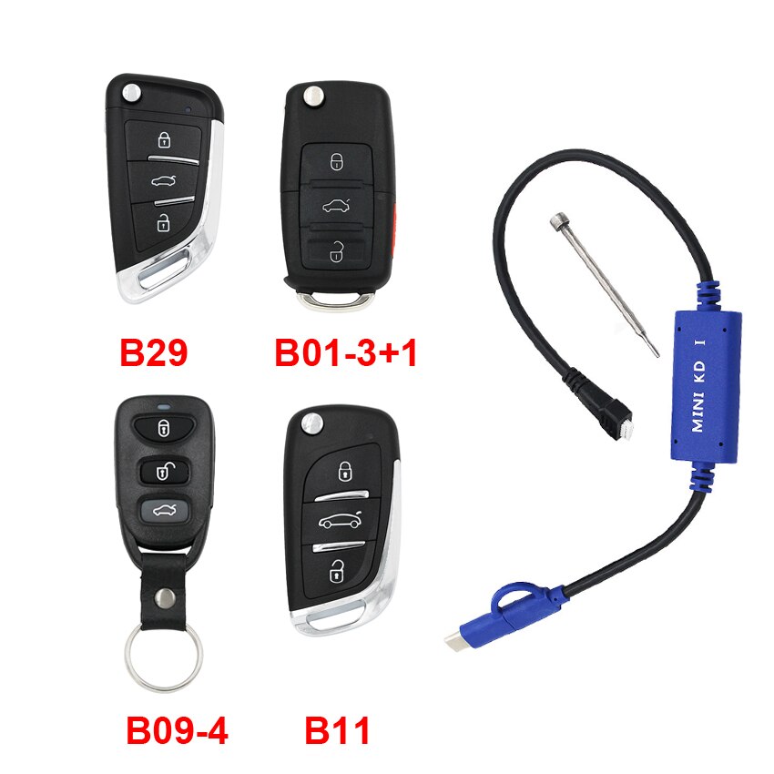 KEYDIY Mini KD Remote Key Generator Remotes in Mobile Phone Support Android Similar with KD900 + B11 B29 B09-4 B20-3+1 B01-3+1