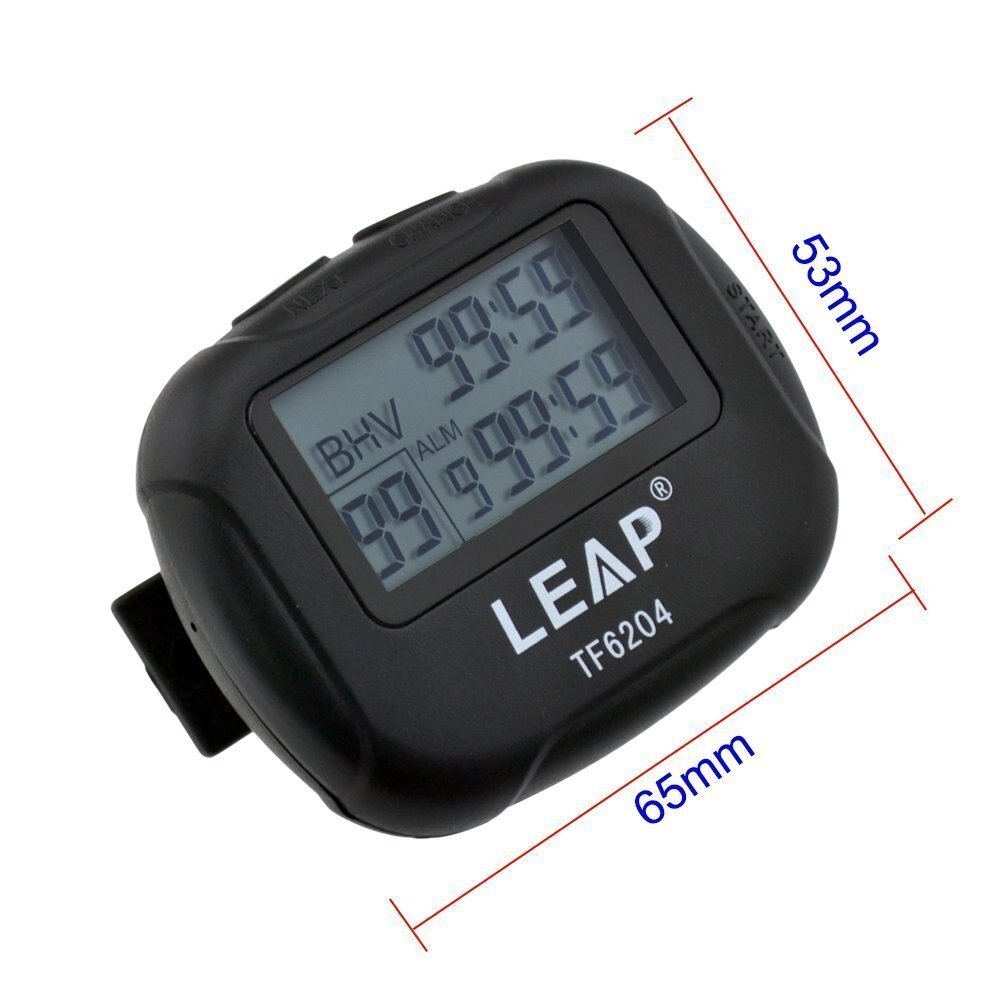 Sport Timer Stopwatch Timer Training Interval Timer Programmable Stopwatch for Sport, Crossfit, Gym, Boxing, Running TF6204
