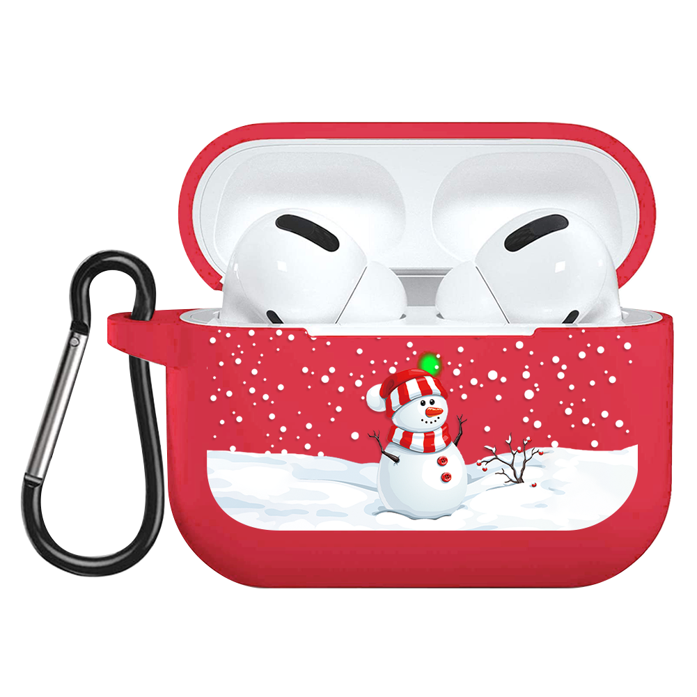 Julår för apple airpods 3 fodral mjuk silikon matt coque bluetooth trådlöst hörlursfodral för air pods pro: Kpet-ho-sdxrxdi 3d