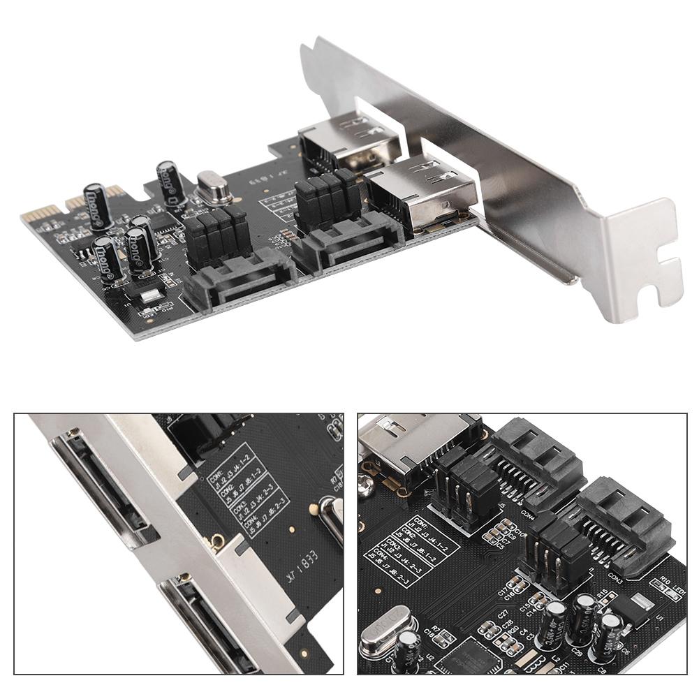 PCI zu 4-Hafen Sata/ ESATA 3,0 Steigleitung Karte ASM1061 SATA 3,0 PCI zu Esata/ Sata