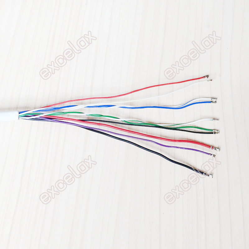 10PCS/Lot 10-Pin Network IP Camera Module RJ45 DC12V Cable Power Video Lead Pigtail 80cm Length for IPC Assembly Production