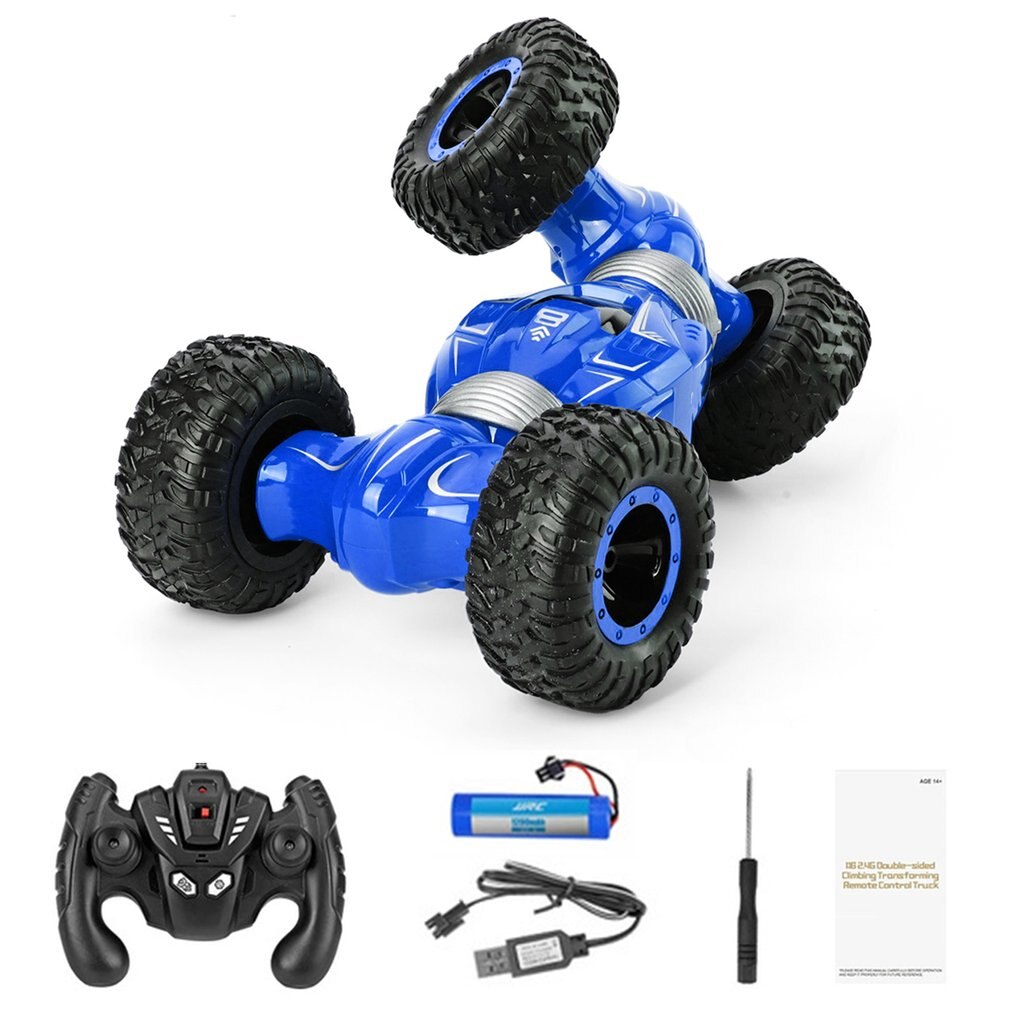 Jjrc  q70 rc buggy 2.4 4wd hochgeschwindigkeits-ferngesteuertes auto stunt-funkauto modellspielzeug ferngesteuerte maschine jungenspielzeug: Blau