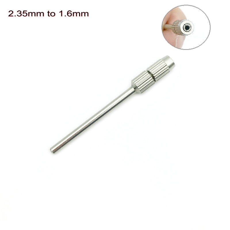 1Pc Dental Boor Bur Adapter Converter 2.35Mm Naar 1.6Mm/2.35Mm Tot 3Mm Schacht Polijstmachine voor Dental Lab: 2.35mm to 1.6mm