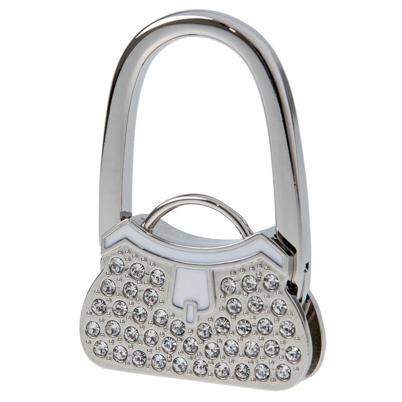 Crochet à suspendre sac à main strass métal déco 55x45x15mm: Default Title