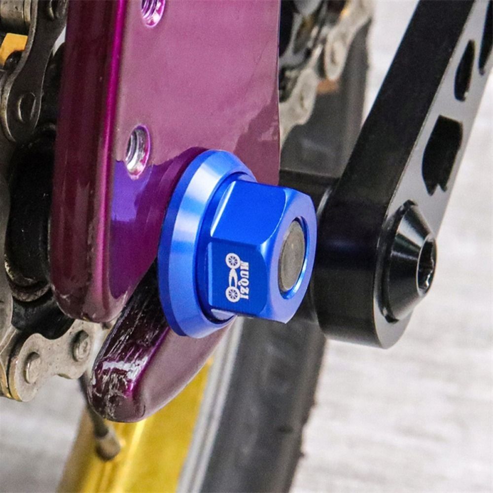 2 pçs cnc 3/8 porca do cubo da bicicleta m10 parafuso do eixo traseiro de alta resistência liga alumínio anodização acessórios da bicicleta mtb