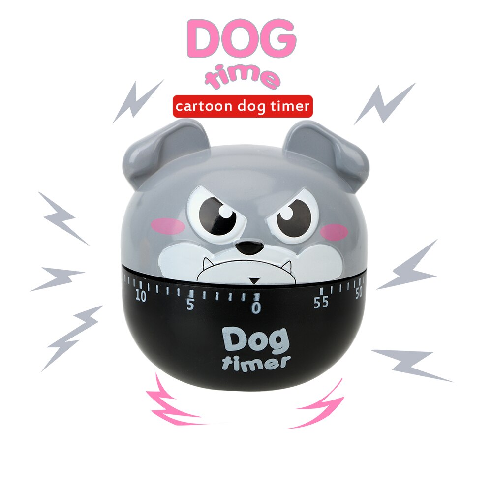 Practical 55 Minutes Kitchen Timer Cooking Reminders Tools Countdown Alarm Reminder Mechanical Timer Cute Dog
