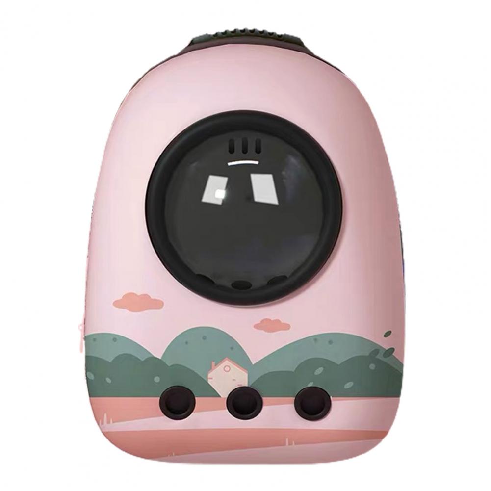 Portable Cat Backpack With Vents Double Zipper Pet Carrier Backpack Oxford Cloth Dogs Carrier Cat Carrier Bag Pet Backpack