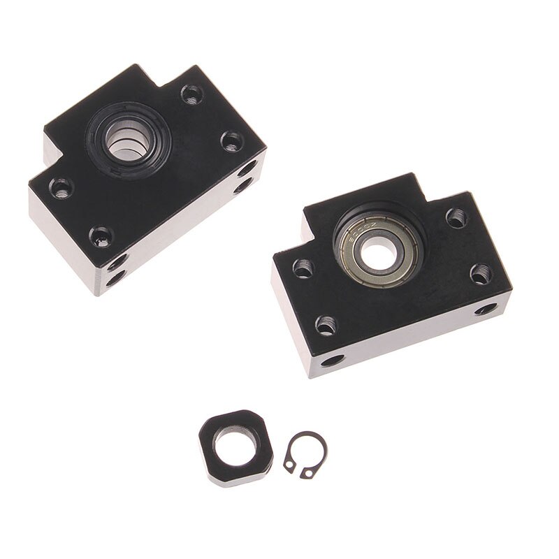 1set BK/BF10 BK/BF12 BK/BF15 BK/BF20 Ball Screw End Supports Bearing Mounts For SFU1204 SFU1605 SFU2005SFU2505 BallScrew Support