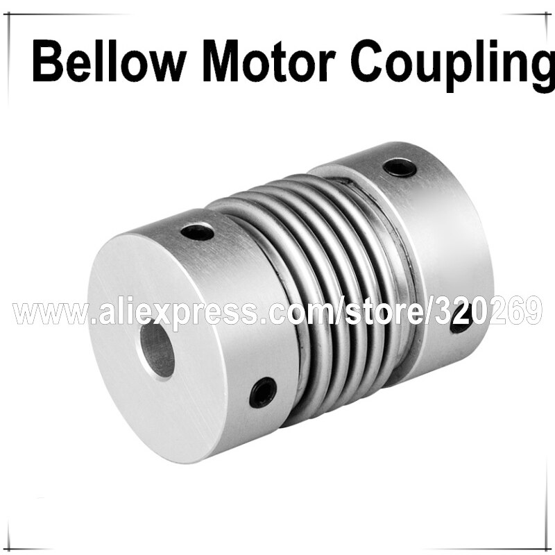CNC Zero-Backlash Bellows Servo Motor Coupling D16 5 6 6.35 7 8 Mm CNC 1/4&quot; Set Screw
