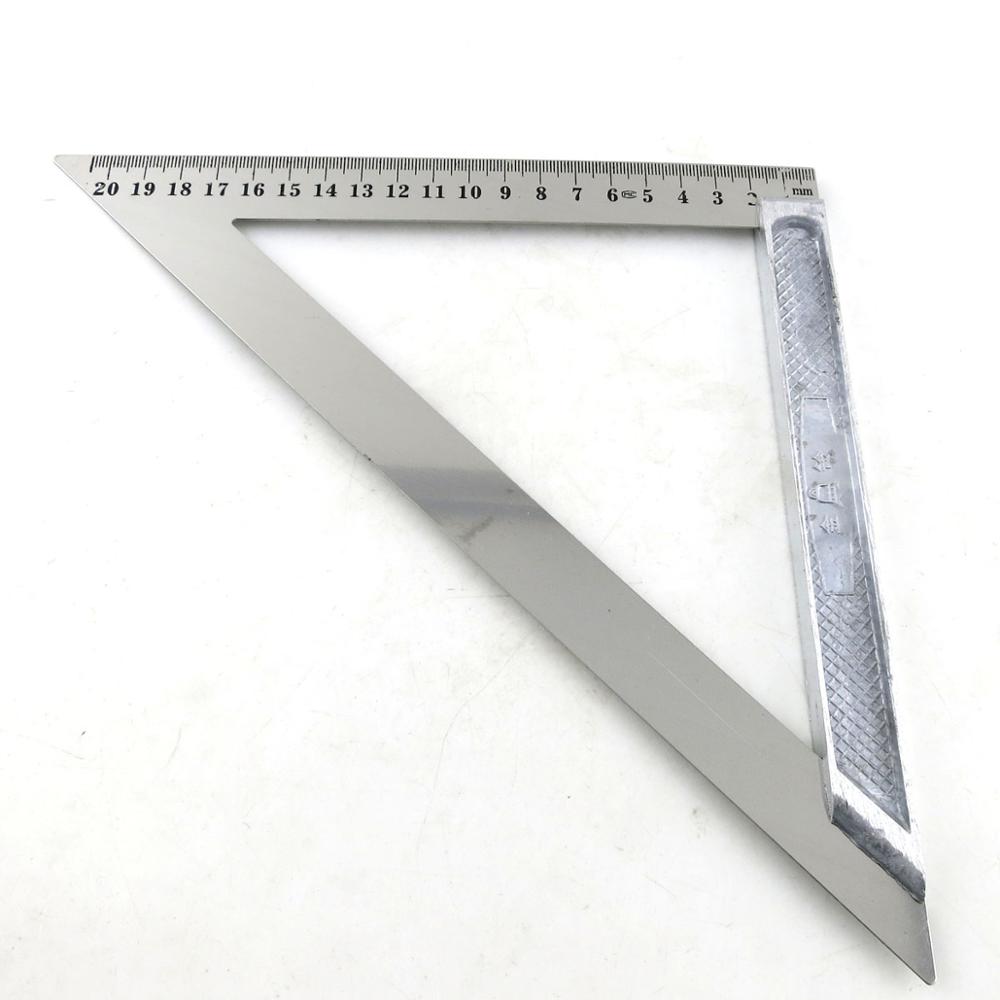 Stainless steel triangle ruler Drawing tool DIY steel ruler Stainless steel ruler Drawing ruler