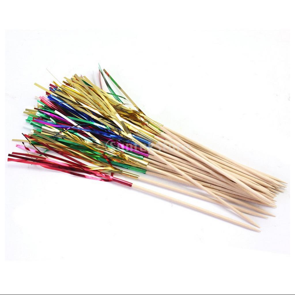50Pcs Cocktail Sticks Drink Fruit Canapes Decor Picks Ornament Bar Tools