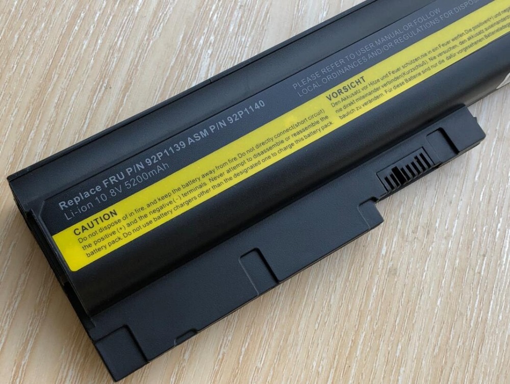 4400 mah batteri til ibm lenovo thinkpad  r60 r60e r61 r61e r61i t60 t60p t61 t61p r500 t500 w500 sl400 sl500 sl300