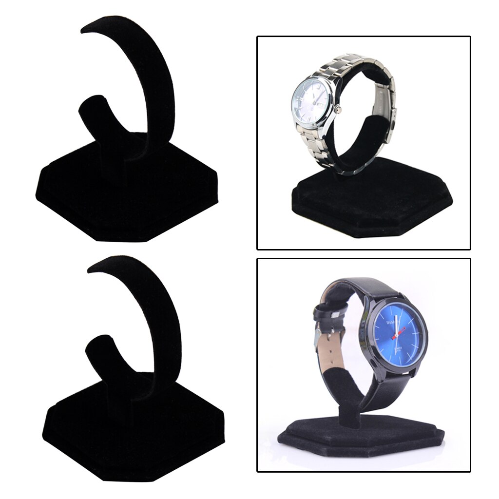 2 st sammetsklocka displayställ armband butik bänkskiva smyckesställ