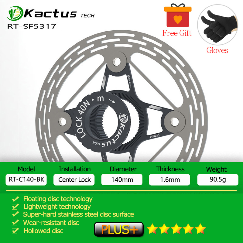 KACTUS Rotore del freno a discoteca per bicicletta ultraleggero 140/160mm Blocco centrale Addensare AL7505 Freno a galleggiante a discoteca a raffreddamento rapido per bici da strada MTB EBike: verde
