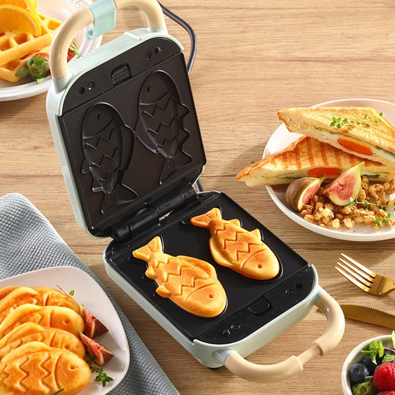 Electric Sandwich Maker Machine Waffle Maker Toaster Baking takoyaki Pancake Sandwichera Breakfast Maker Egg Cake Oven 220V